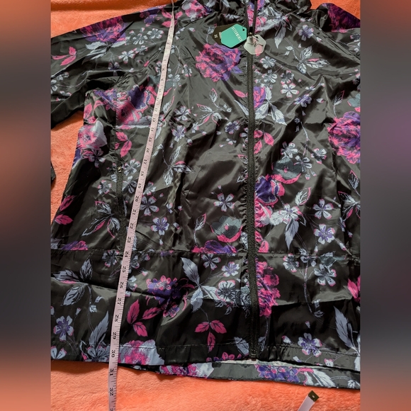 RISE By LulaRie Floral Lightweight Full-Zip Windbreaker 3XL/24-26 - Picture 4 of 14